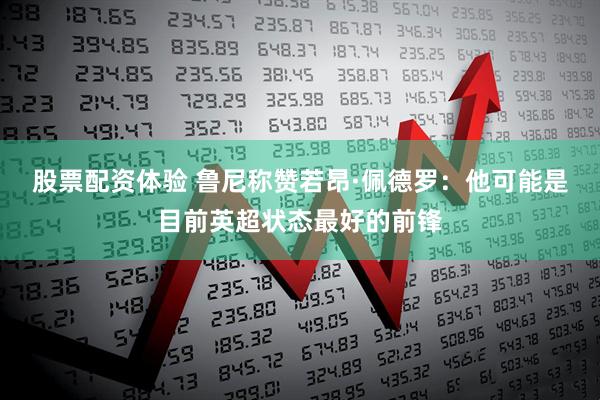 股票配资体验 鲁尼称赞若昂·佩德罗：他可能是目前英超状态最好的前锋